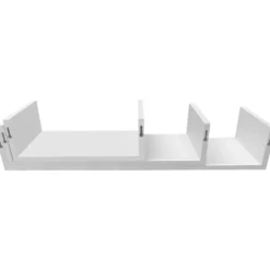 Wandregal 3er-Set weiß 30/45/60 x 15 x 10 cm