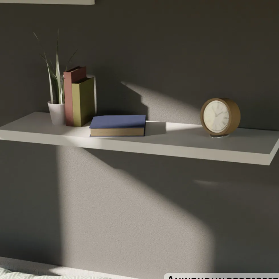 Wandregal weiß 80 x 23,5 cm