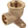 Wandscheibe 90° Lötfitting 15 mm x ½" Innengewinde aus Rotguss