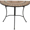 Wandtisch 90 cm x 45 cm halbrund - Tischplatte Mosaik terracotta