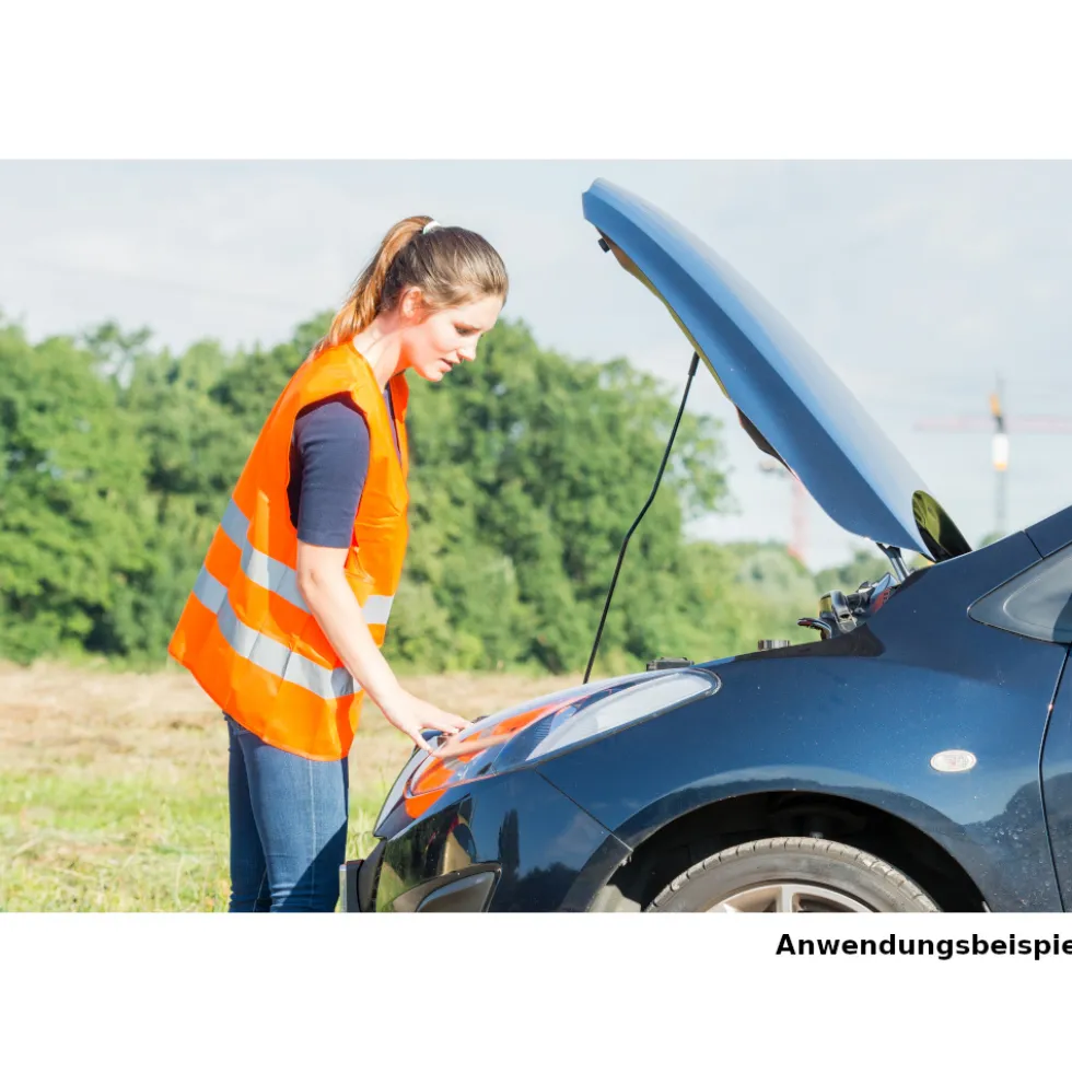 Warnweste in orange nach EN ISO 20471 Größe L
