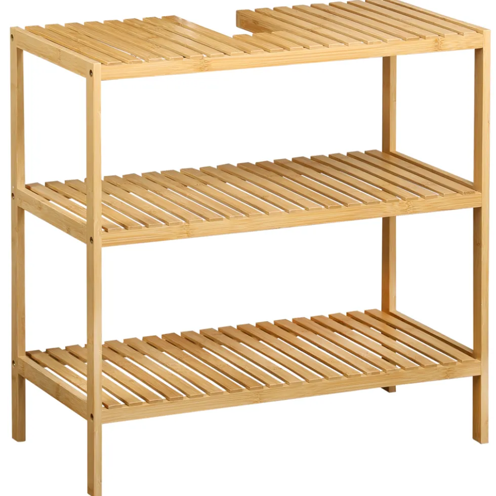 Waschbeckenunterschrank aus Bambus