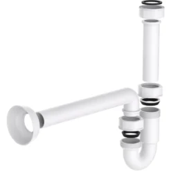 Waschtisch-Röhrensiphon Kunststoff weiß 1¼"" x 32 mm