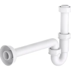 Waschtisch-Röhrensiphon Kunststoff weiß 1¼"" x 32 mm