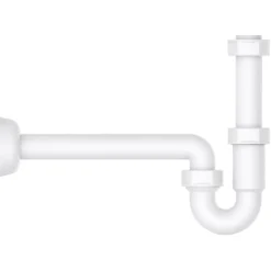 Waschtisch-Röhrensiphon Kunststoff weiß 1¼