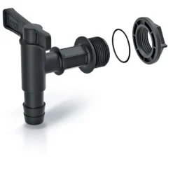 Wasserhahn Cantap aus Kunststoff in Schwarz