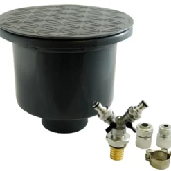 Wassersteckdose grün, Kunststoff, für KG Rohr DN 110