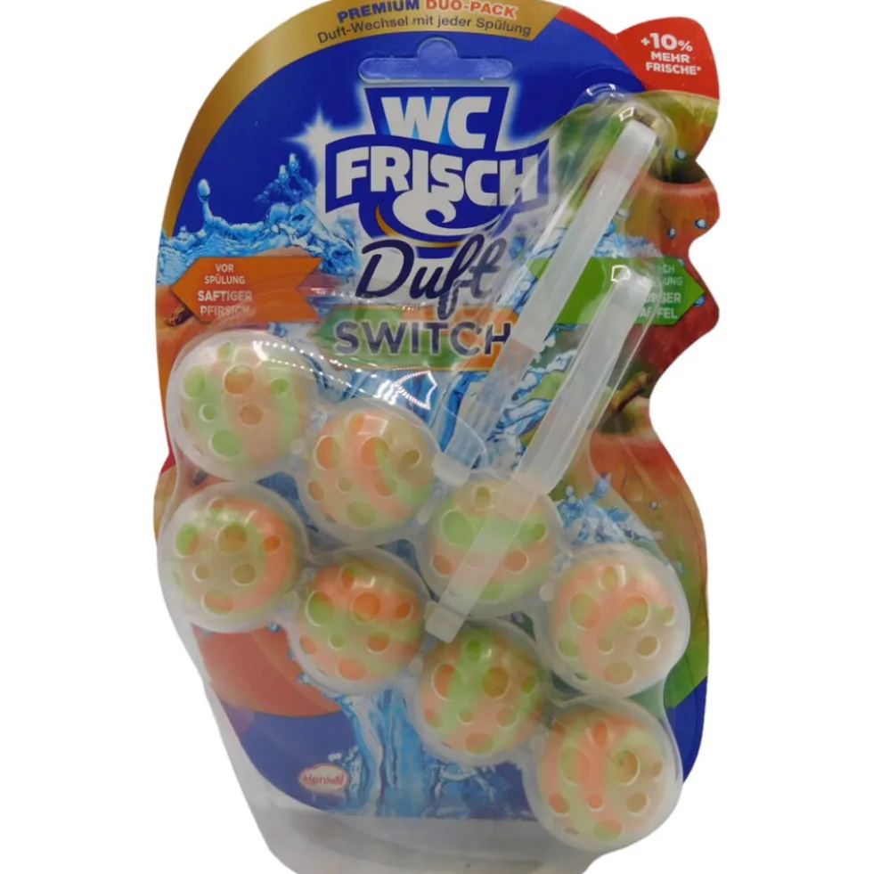 WC Frisch Duft Switch Saftiger Pfirsich & Süsser Apfel 2 Stück