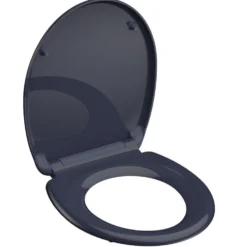 WC-Sitz Absenkautomatik Schnellverschluss Anthrazit