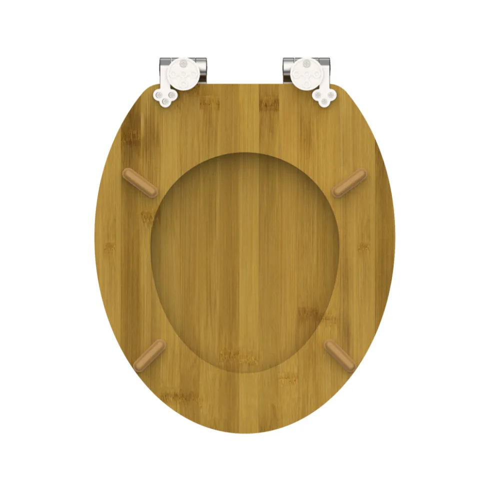 WC-Sitz Bambus dark Holzoptik