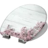 WC-Sitz Duroplast Absenkautomatik Flower & Wood