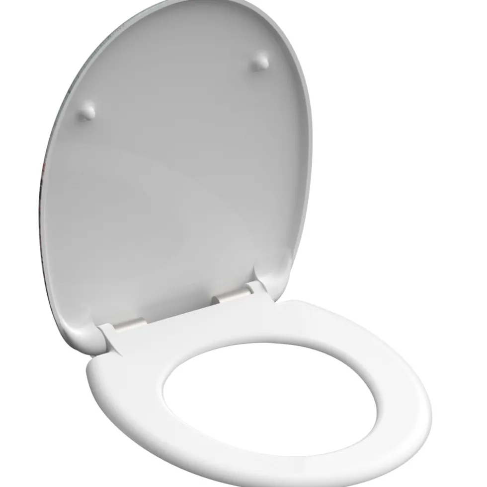 WC-Sitz Duroplast Absenkautomatik Flower & Wood