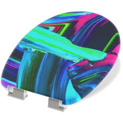 WC-Sitz Duroplast mit Absenkautomatik Neon-Paint
