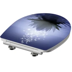 WC-Sitz High Gloss Absenkautomatik Schnellverschluss Water Lily