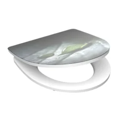 WC-Sitz High Gloss Absenkautomatik Schnellverschluss Raindrop