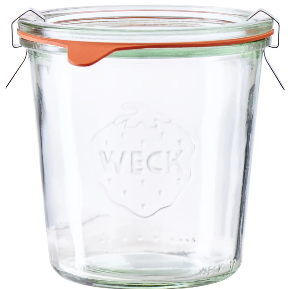 WECK® Einmach-Glas 500 ml mit Deckel, Einmachring und Klammern