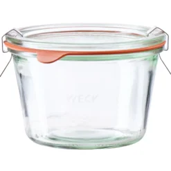 WECK® Einmach-Glas 250 ml mit Deckel, Einmachring und Klammern