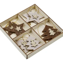 Weihnachtsbaumschmuck-Set 8-teilig in verschiedenen Designs