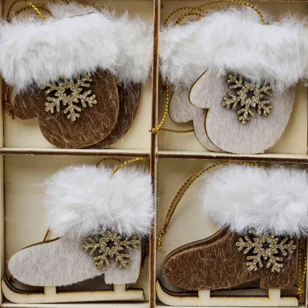 Weihnachtsbaumschmuck-Set 8-teilig in verschiedenen Designs