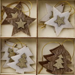 Weihnachtsbaumschmuck-Set 8-teilig in verschiedenen Designs