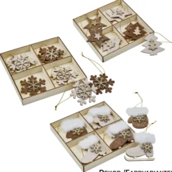Weihnachtsbaumschmuck-Set 8-teilig in verschiedenen Designs