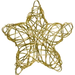 Weihnachtsdeko Drahtsterne-Set 50 Stück je 5,5 cm in gold