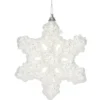 Weihnachtsdeko Schneeflocke aus Polyfoam mit Glitzer