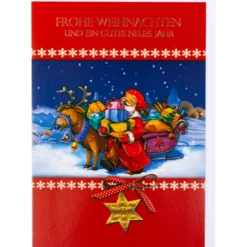 Weihnachtskarte aufklappbar mit Umschlag