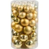 Weihnachtskugeln 60 Stück gold