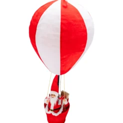 Weihnachtsmann mit Heißluftballon ca. 90cm