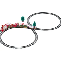 Weihnachtszug-Set mit Licht und Musik 22-teilig