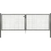 Wellengitter-Doppeltor 3000 x 1000 mm RAL 7016 anthrazit