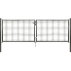 Wellengitter-Doppeltor 3000 x 1000 mm RAL 7016 anthrazit