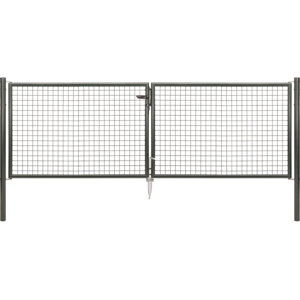 Wellengitter-Doppeltor 3000 x 1000 mm RAL 7016 anthrazit