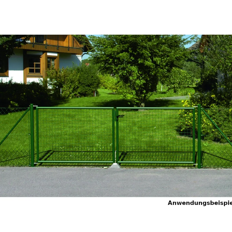 Wellengitter-Doppeltor 3000 x 1000 mm RAL 7016 anthrazit