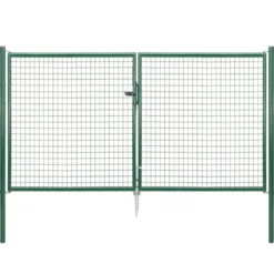 Wellengitter-Doppeltor 3000 x 1250 mm RAL 6005 moosgrün