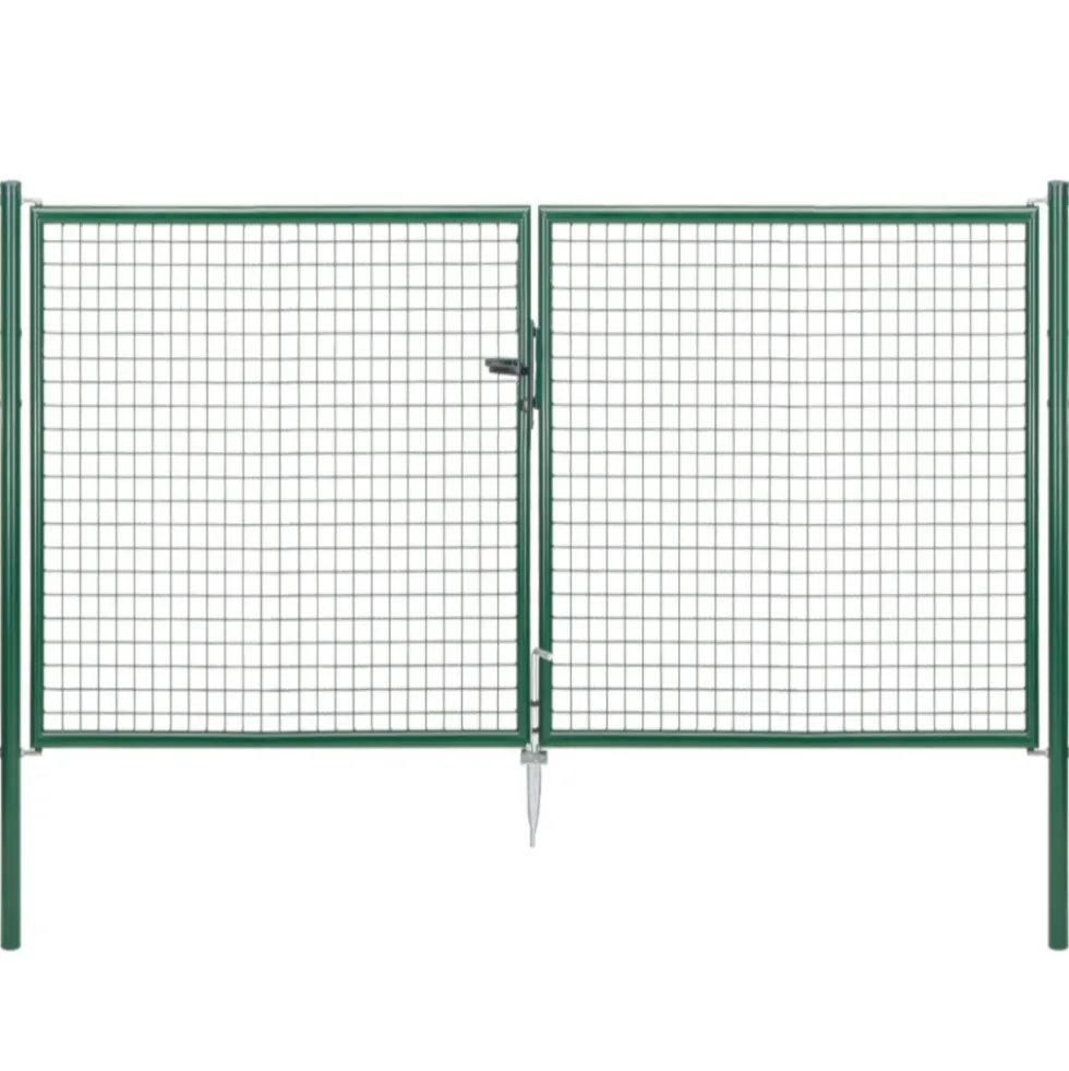 Wellengitter-Doppeltor 3000 x 1250 mm RAL 6005 moosgrün