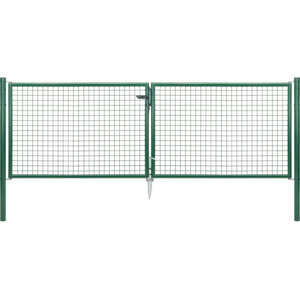 Wellengitter-Doppeltor 3000 x 1000 mm RAL 6005 moosgrün