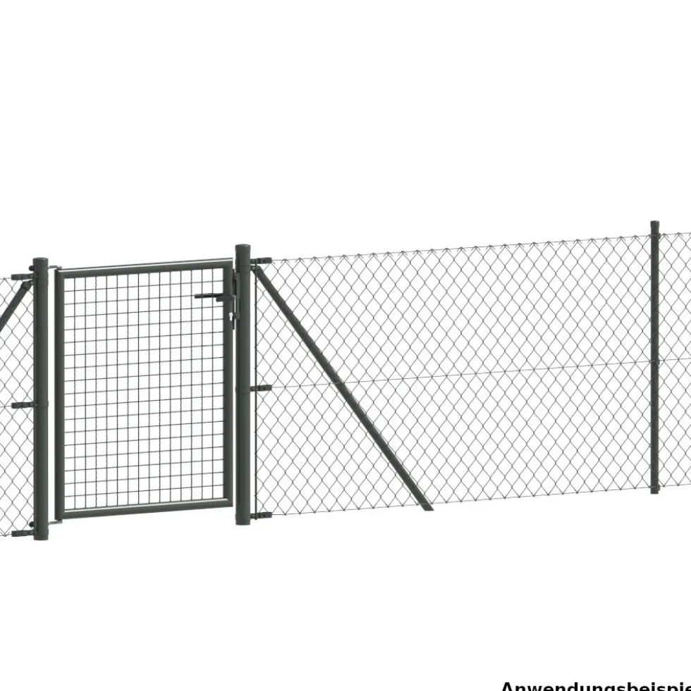 Wellengitter-Einzeltor 1000 x 750 mm RAL 7016 anthrazit