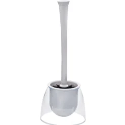 Wenko WC-Garnitur Fiesta 2in1 weiß/transparent mit Silikon-Borsten