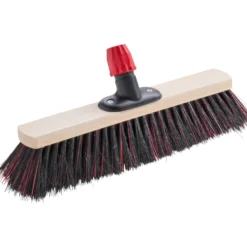Werkstatt-/Garagenbesen 40cm schwarz/rot Arenga/Elaston