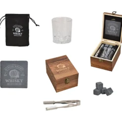 Whisky-Set 8-teilig in Holzkiste