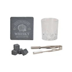 Whisky-Set 8-teilig in Holzkiste