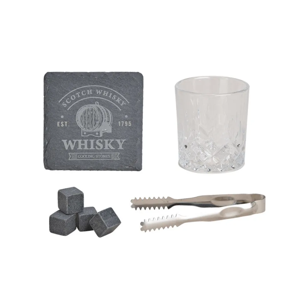 Whisky-Set 8-teilig in Holzkiste