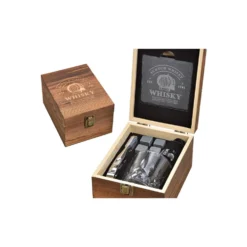 Whisky-Set 8-teilig in Holzkiste