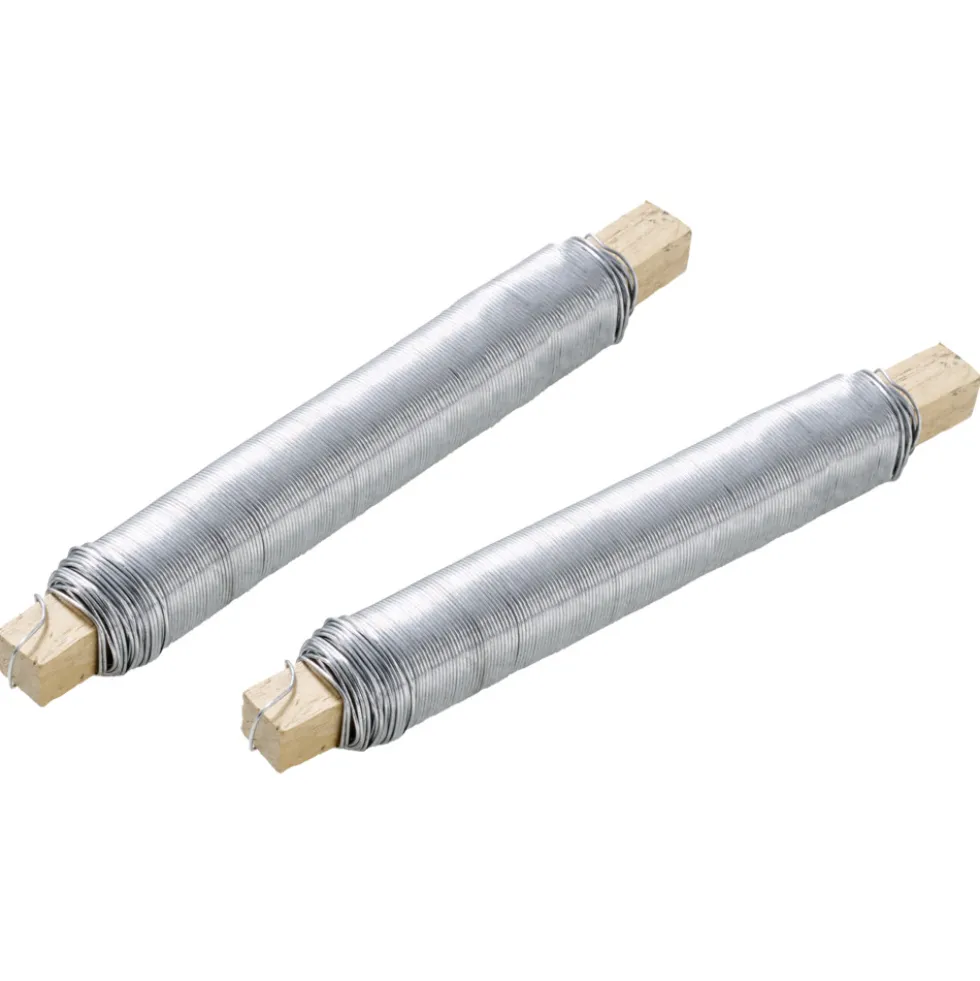 Wickeldraht 2 Stück 30 m x 0,65 mm verzinkt