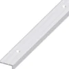 Winkel-Abschlussprofil Aluminium eloxiert 2000 x 25 x 10 mm silberfarben rund gelocht gerillt