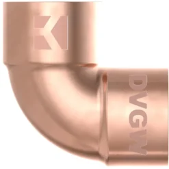 Winkel-Doppelmuffe 90° Kupfer-Lötfitting 22 mm - Nr. 5090