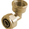 Winkel 90° für Metallverbundrohr 16 x 2 mm x ½'' Innengewinde vernickelt
