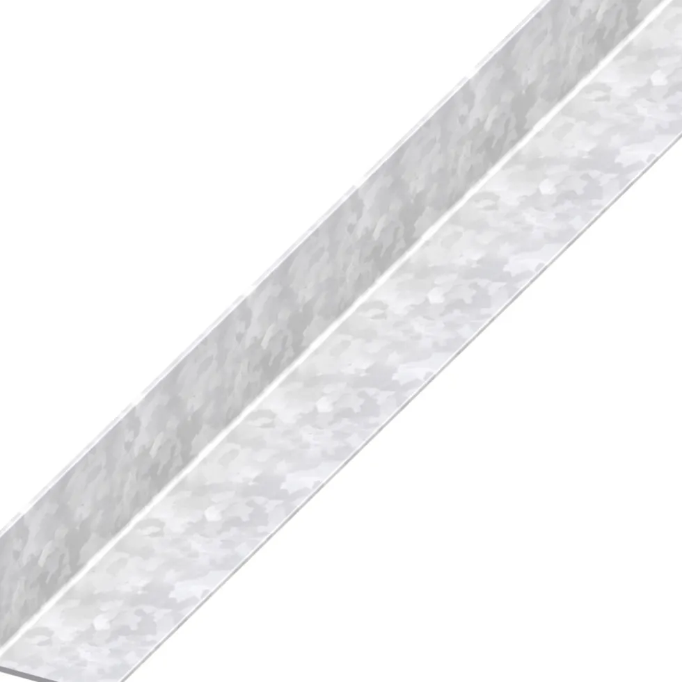 Winkelprofil gleichschenklig Stahl verzinkt kaltgewalzt 1000 x 15,5 x 0,75 mm silberfarben